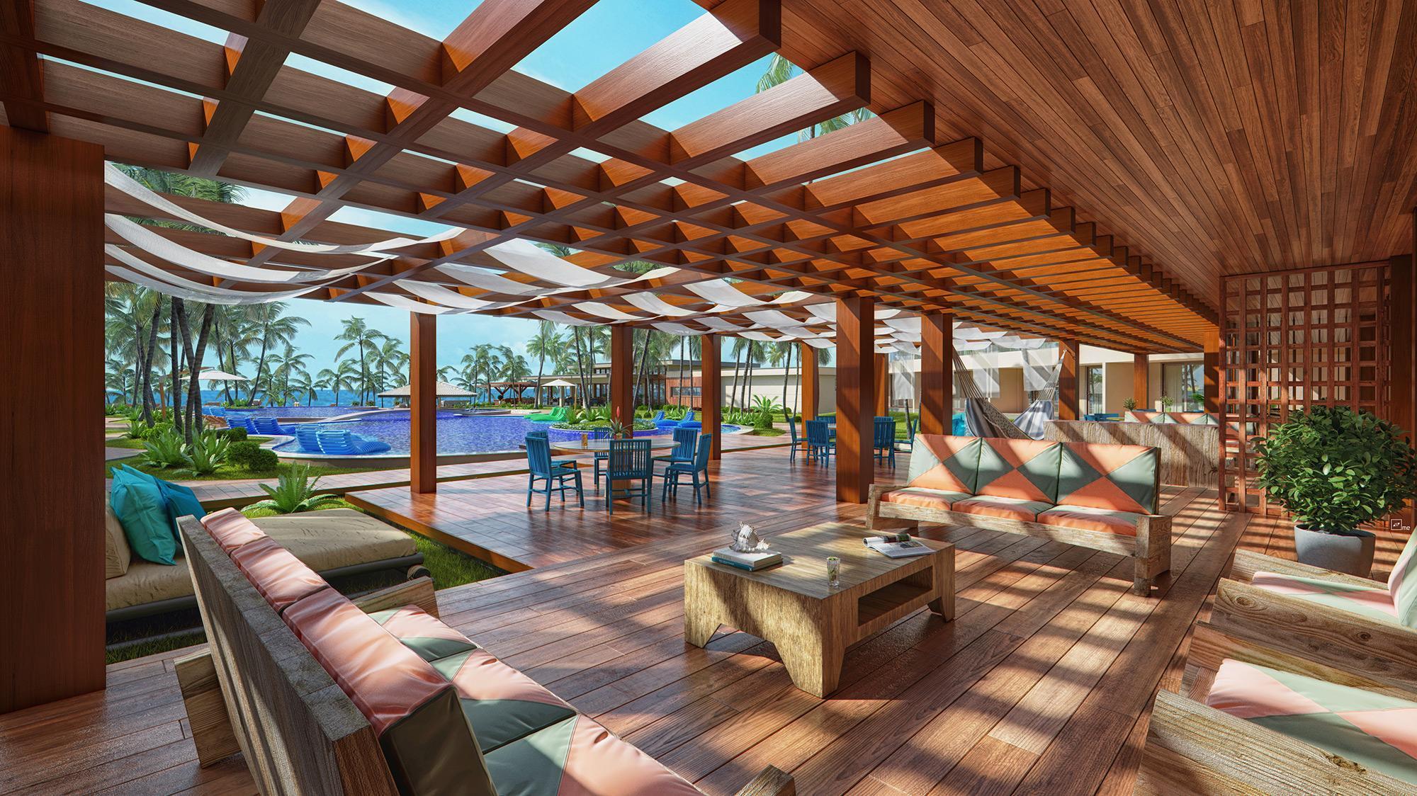 Carmel Cumbuco Resort المظهر الخارجي الصورة The interior of the resort